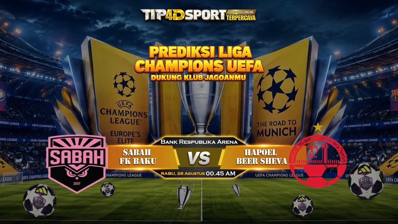 Pertandingan leg kedua babak play-off kualifikasi UEFA Champions League antara Sabah FK dan Hapoel Be'er Sheva