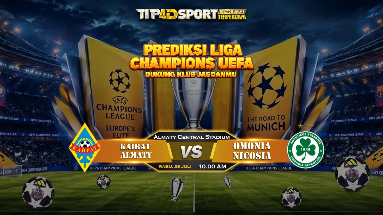 PREDIKSI SKOR LEG 2 : Kualifikasi Liga Champions Kairat Almaty vs Omonia Nicosia